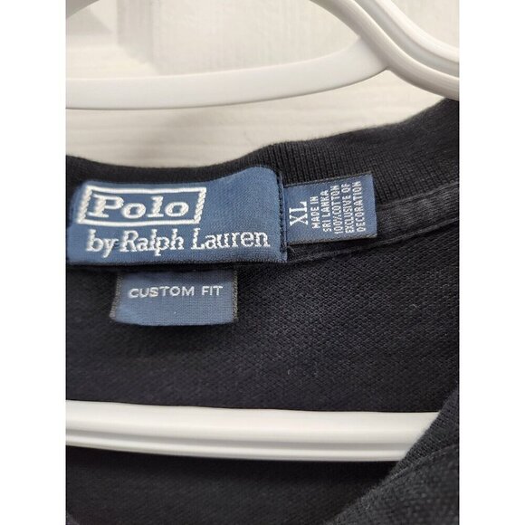 Polo Ralph Lauren Big 3 Pony Polo Black Gold XL - Picture 3 of 7